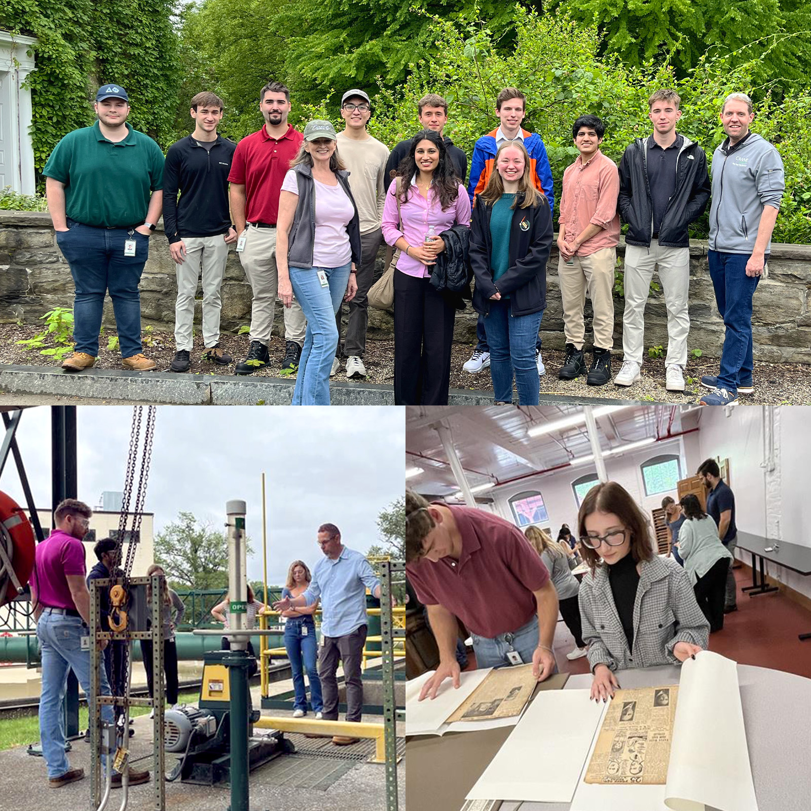 Some of our interns out on field trips